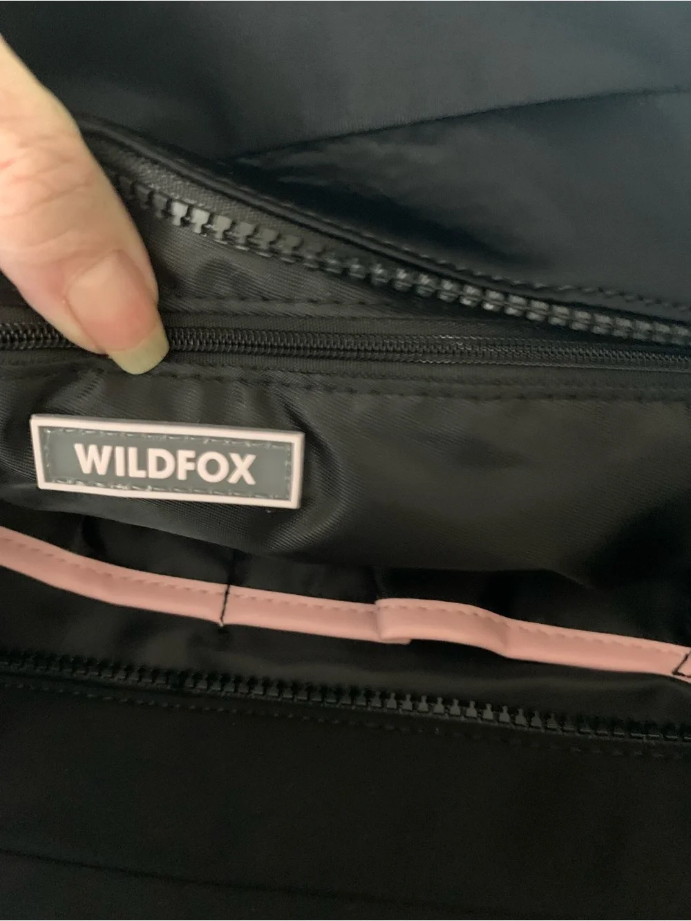 Wildfox Black and Silver Woven Bag
